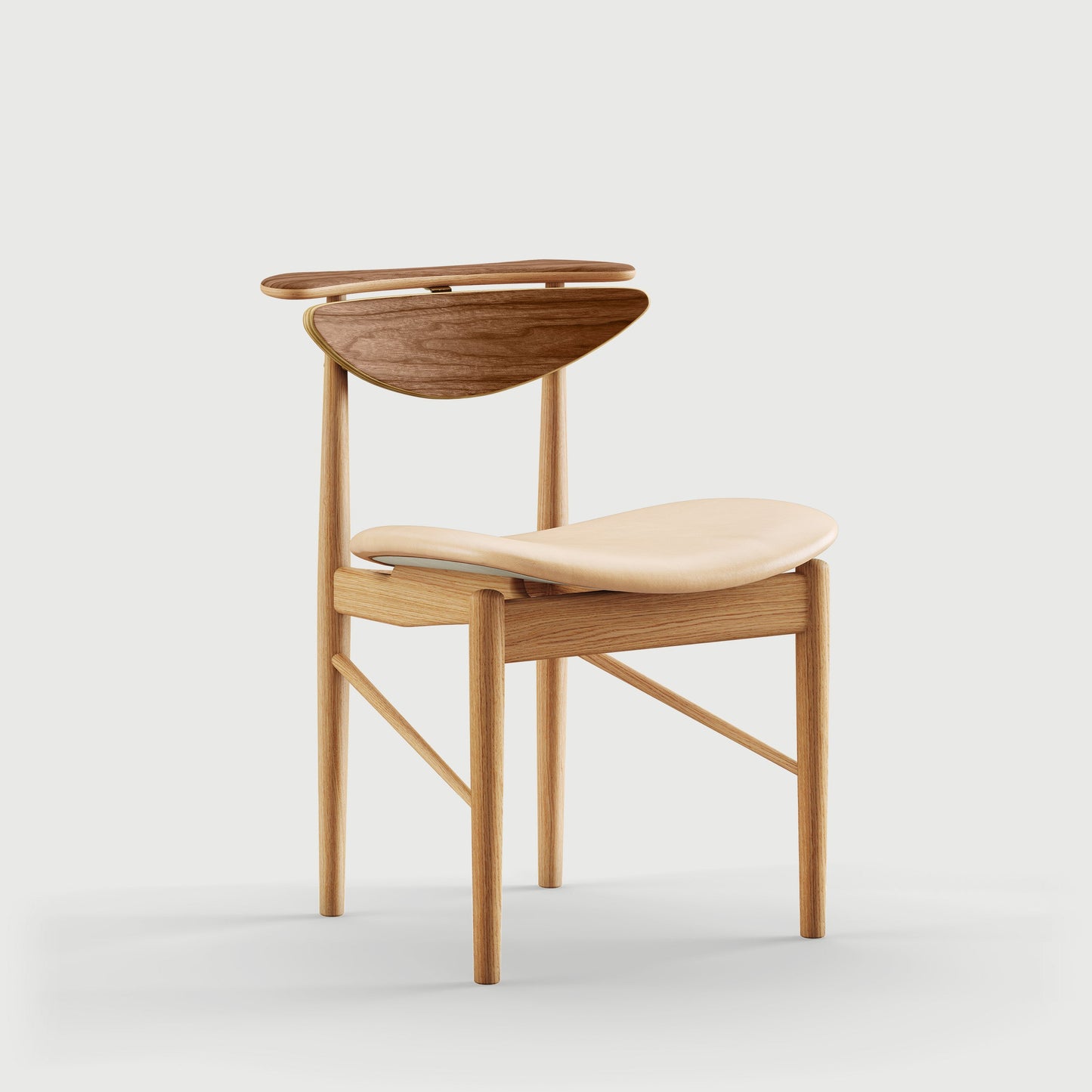 THE READING CHAIR by House of Finn Juhl #Oak Dark Oil / Walnut  / Vegetal | 90 | Uncoloured 