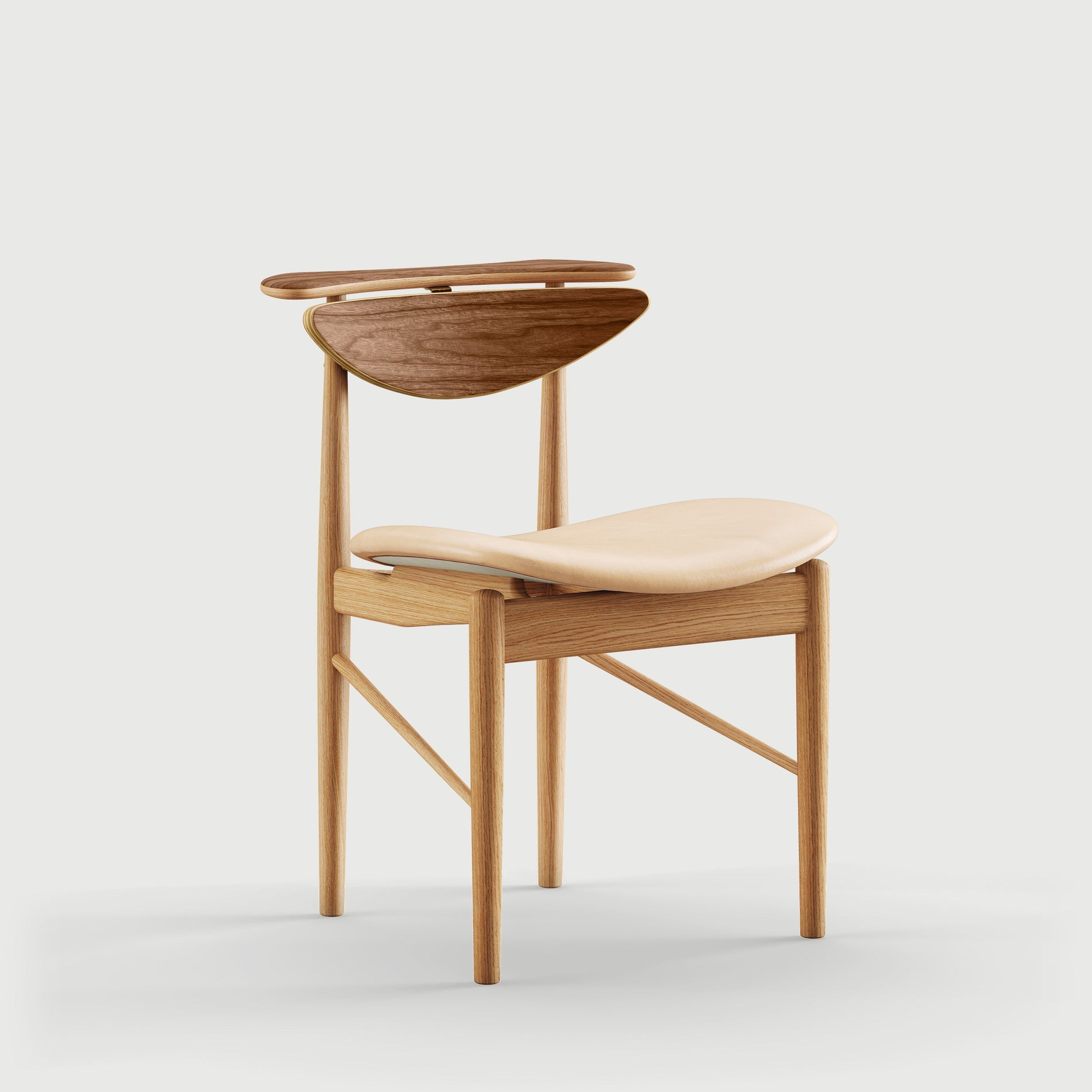 THE READING CHAIR by House of Finn Juhl #Oak Dark Oil / Walnut  / Vegetal | 90 | Uncoloured 