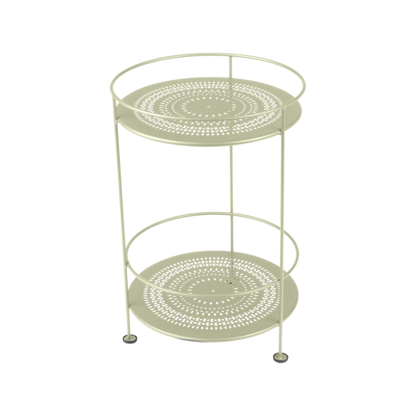Guinguette Side Table With Perforated Double Top by Fermob #WILLOW GREEN