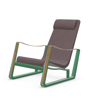 Cite Lounge Chair (Prouve Ble Vert powder-coated (smooth)) by Vitra