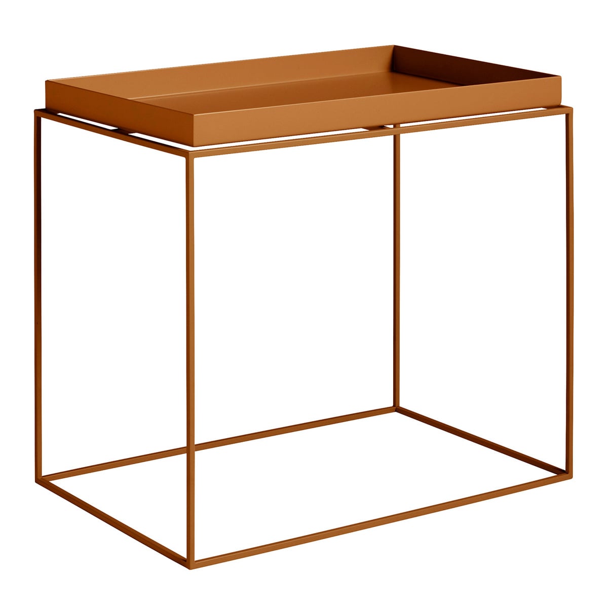 Tray table large rectangular, toffee