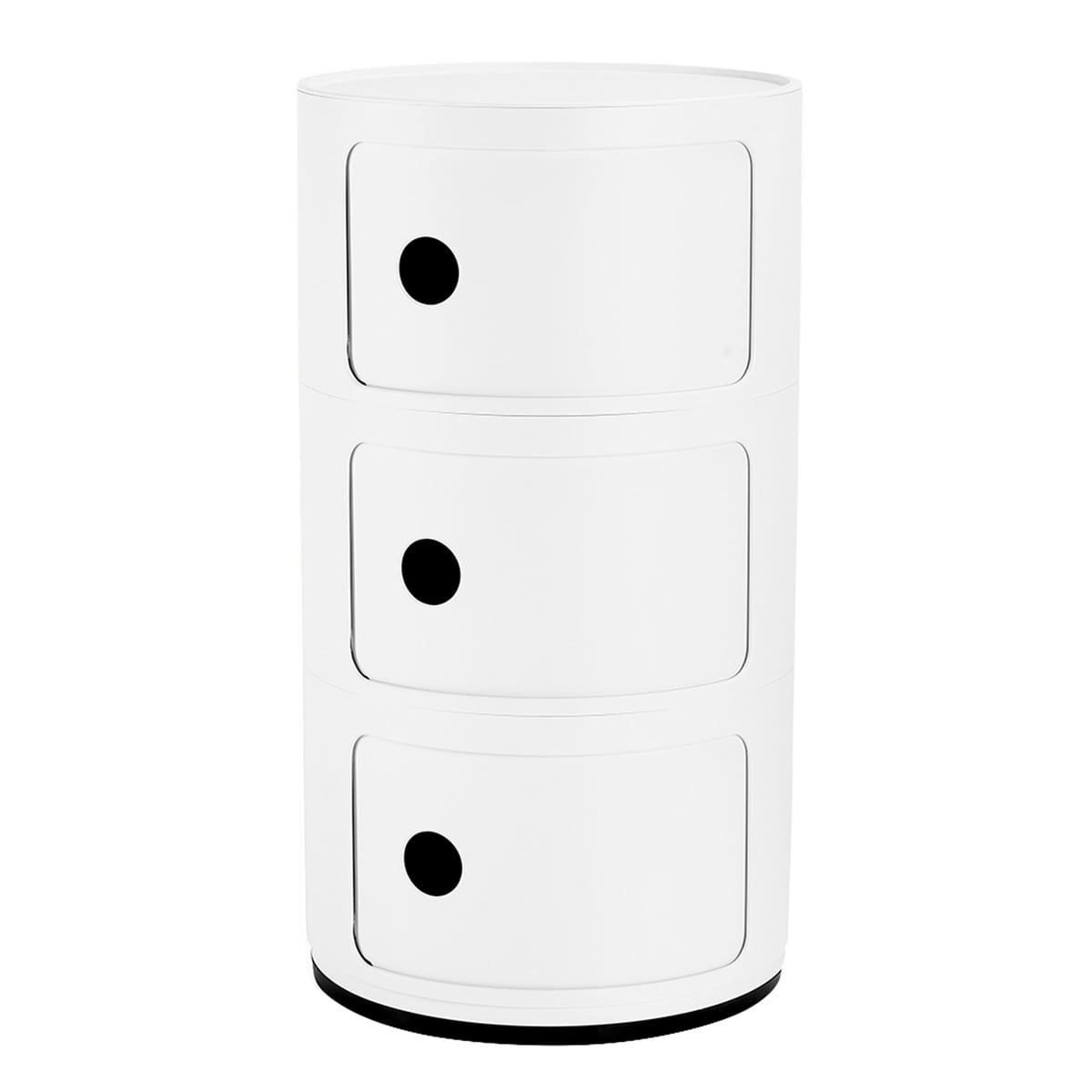 Componibili Recycled storage unit, 3 modules, matt white