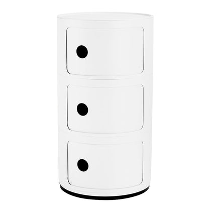 Componibili Recycled storage unit, 3 modules, matt white
