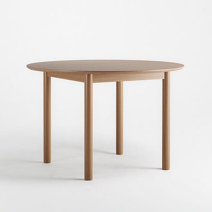 Department Wood Dining Table Ø110 cm Oak