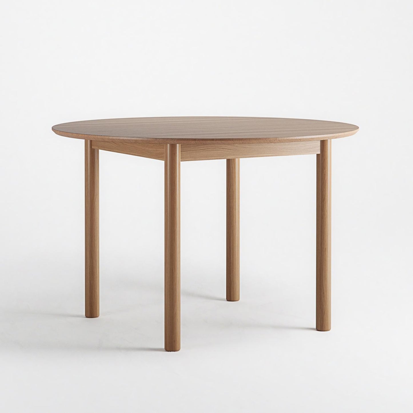 Department Wood Dining Table Ø110 cm Oak