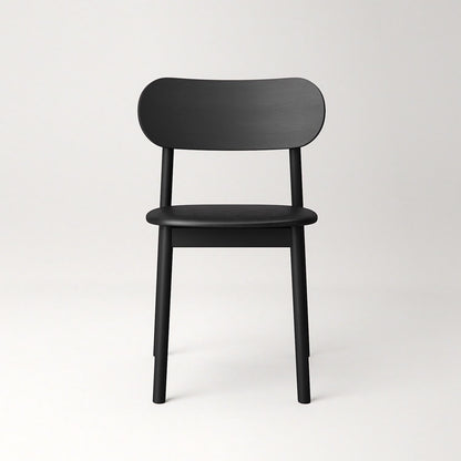 Decotique Elephant Dining Chair Black/Black Leather