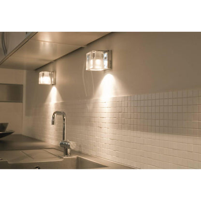 Fabbian Ice Cube Classic Wall & Ceiling Light Clear