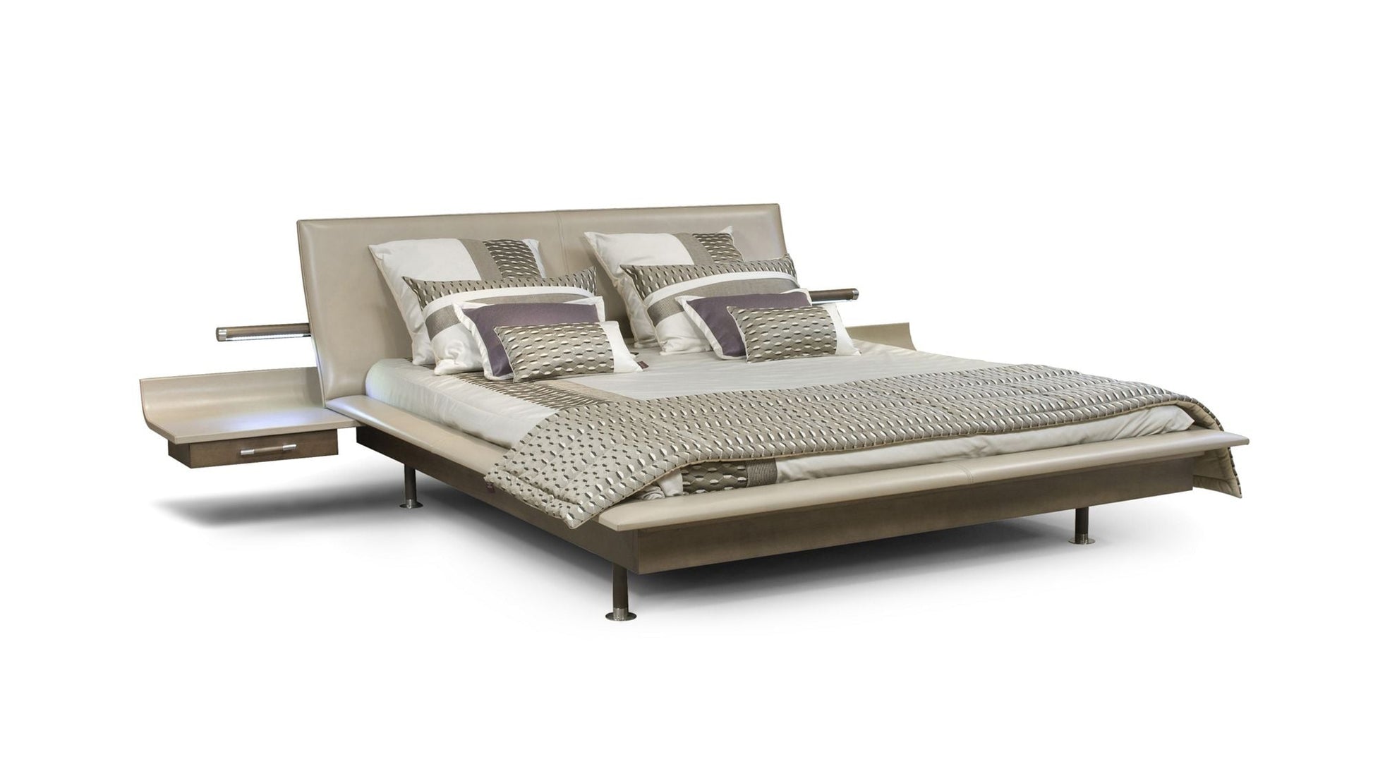 VANITY BED WITH NIGHTSTANDS by Roche Bobois