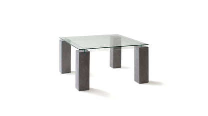 TÉNÉRÉ SQUARE DINING TABLE CONCRETE PATINA by Roche Bobois