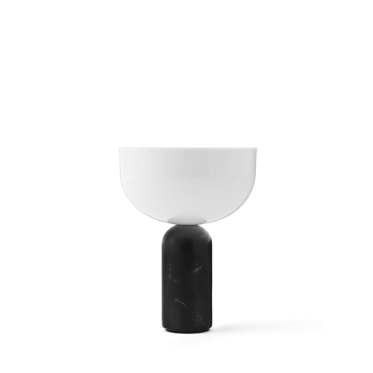 Kizu Portable Table Lamp by New Works #Black Marble w. White Acrylic
