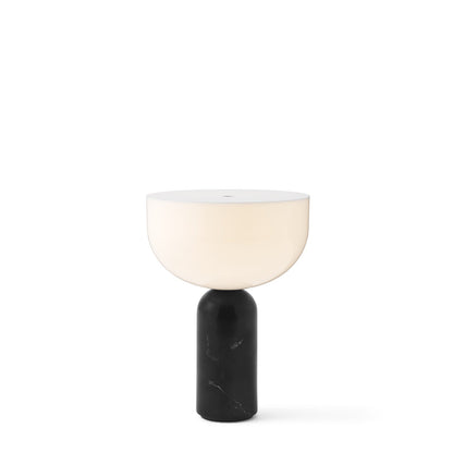 Kizu Portable Table Lamp by New Works #Black Marble w. White Acrylic