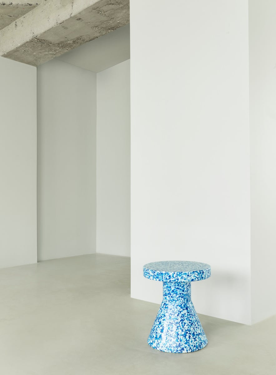 Bit stool, cone, blue