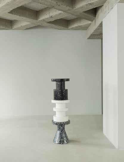 Bit stool, stack, white