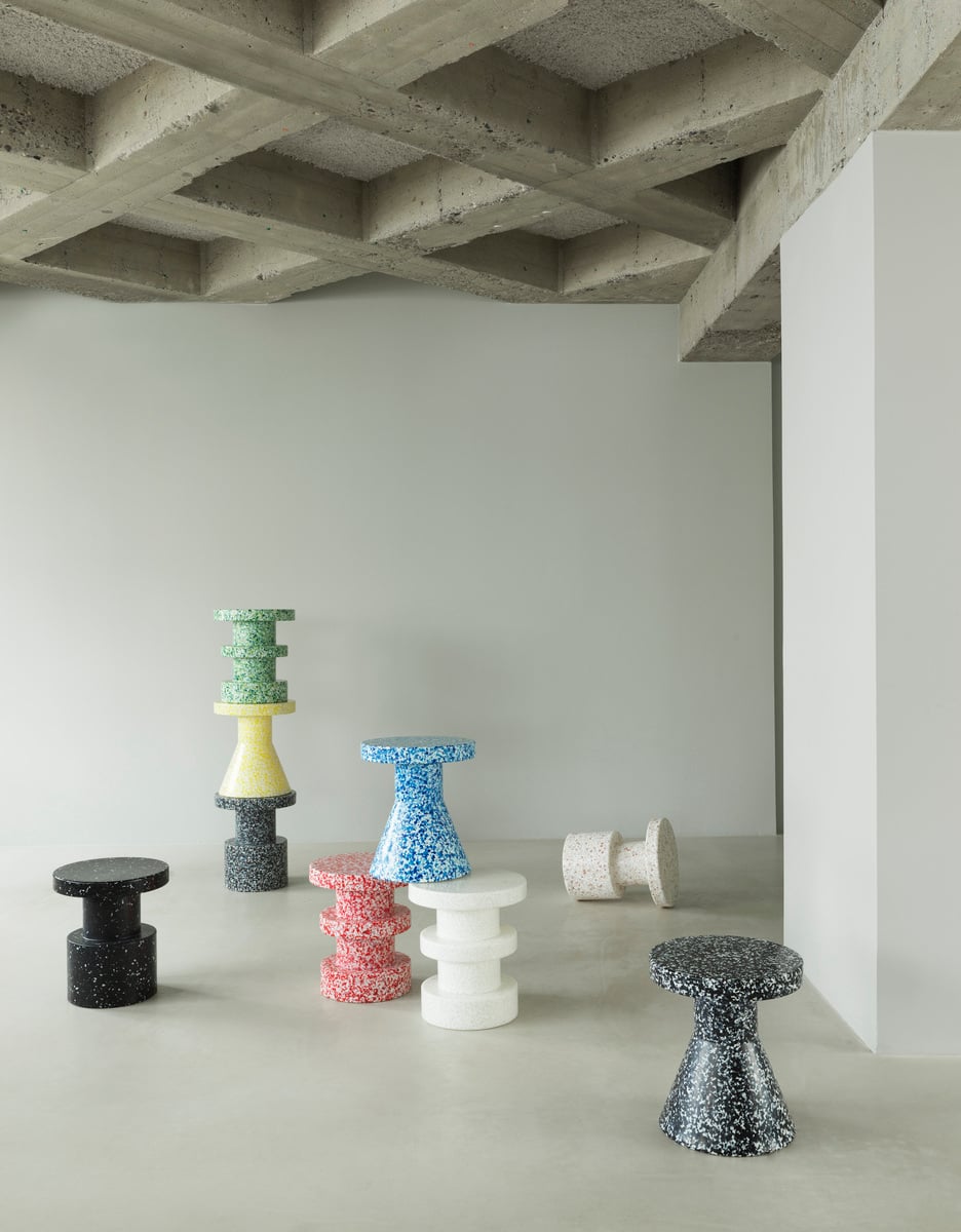 Bit stool, cone, blue