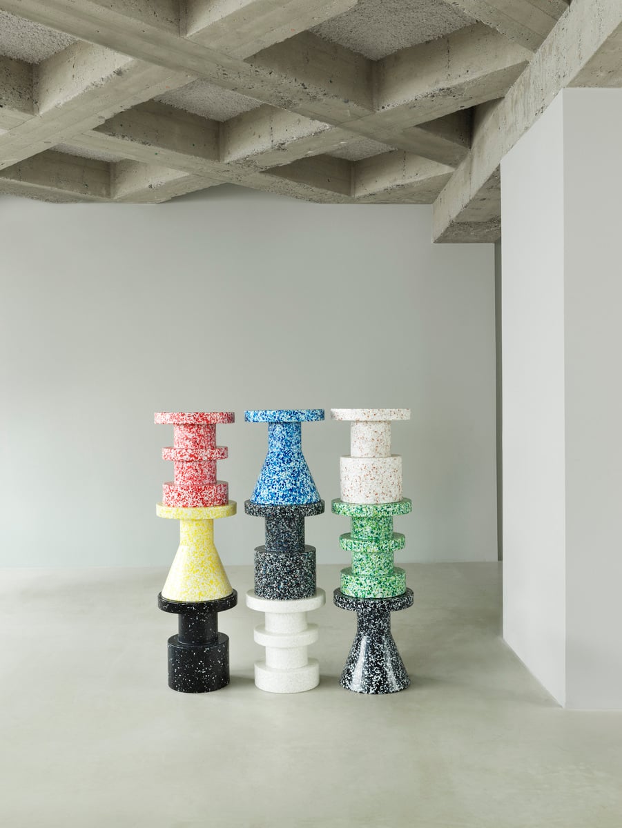 Bit stool, cone, blue