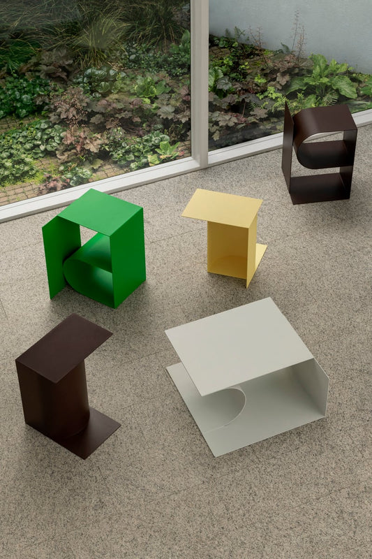Glyph Beta side table, chocolate brown