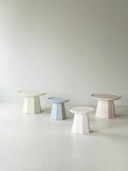 Pine table, small, rose