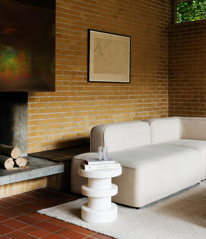 Bit stool, stack, white