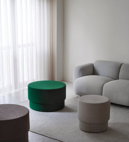 Silo pouf, small, light grey