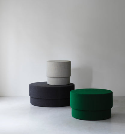 Silo pouf, small, light grey