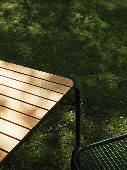 Vig dining table, 90 x 200 cm Robinia wood - dark green