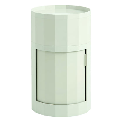 Facet cabinet incl. feet and castors, high, soft mint