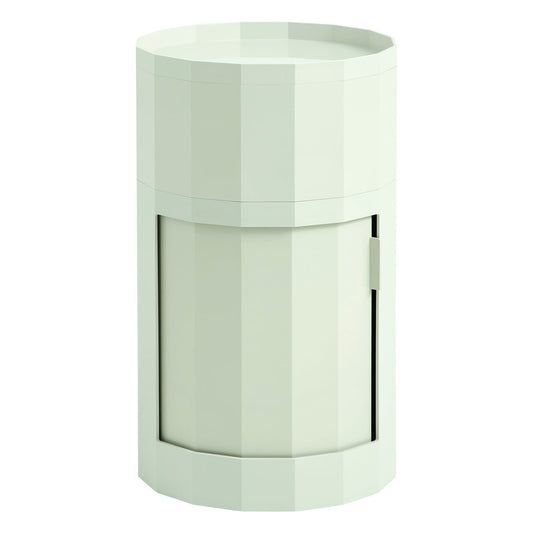 Facet cabinet incl. feet and castors, high, soft mint
