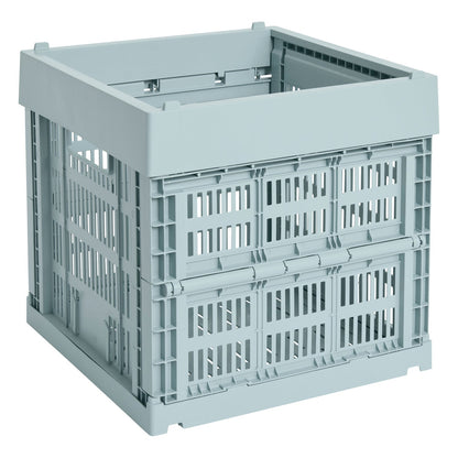 Colour Crate, Cube, recycled plastic, dusty blue