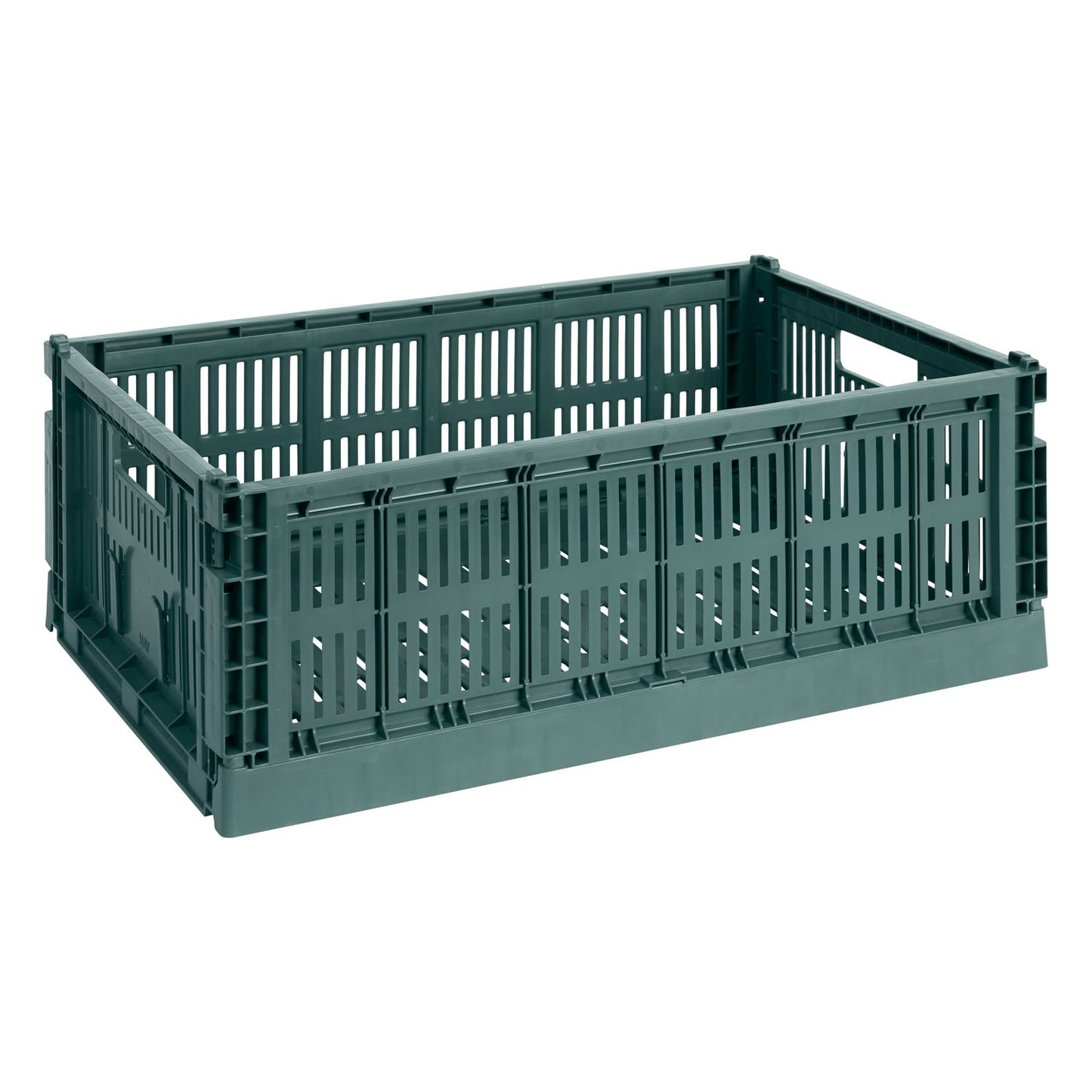 Colour Crate, L, recycled plastic, dark green