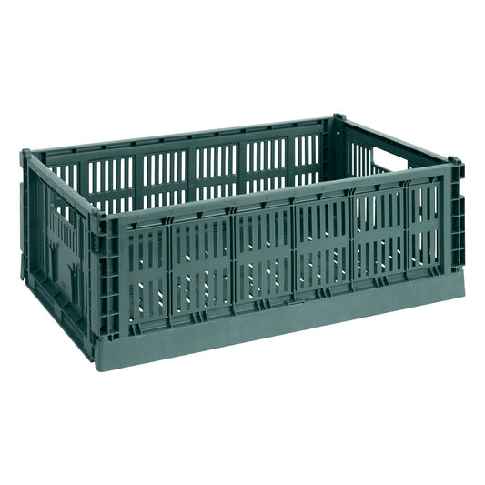 Colour Crate, L, recycled plastic, dark green