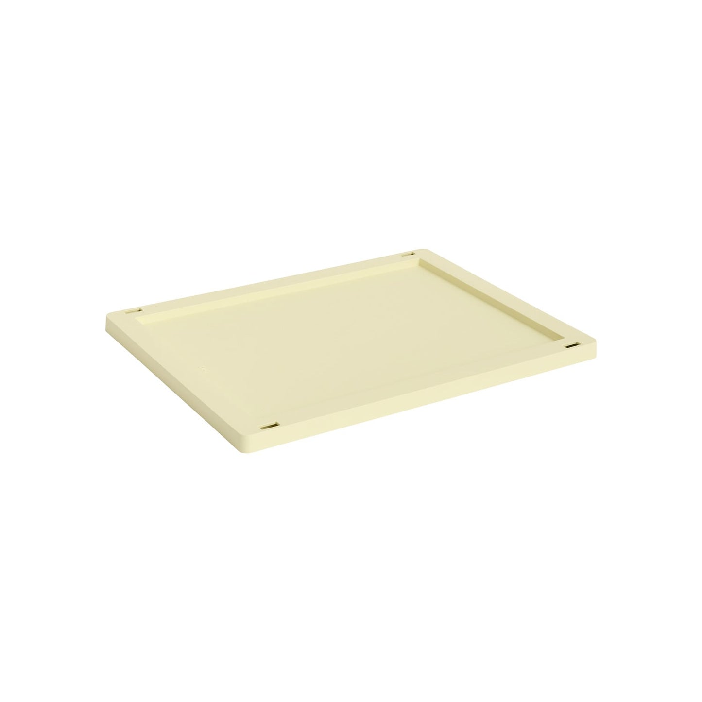 Colour Crate lid, M, recycled plastic, light yellow