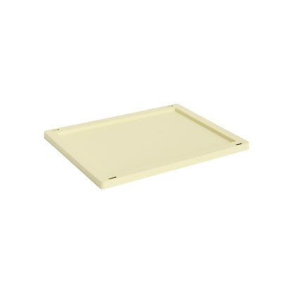 Colour Crate lid, M, recycled plastic, light yellow