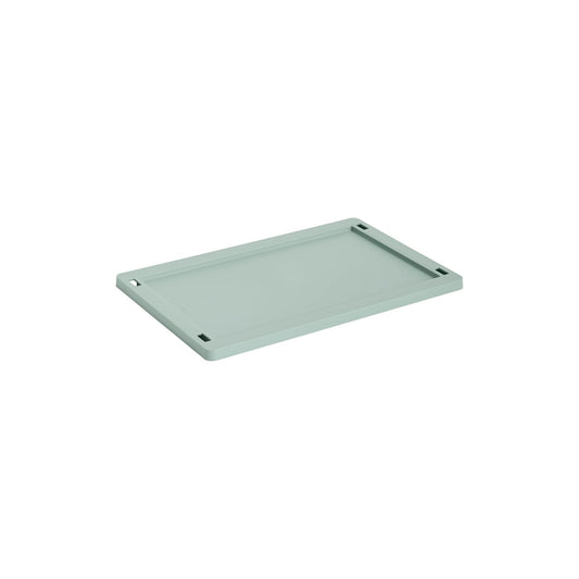 Colour Crate lid, S, recycled plastic, sage green