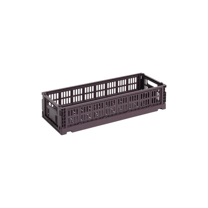 Colour Crate Mini, Oblong, recycled plastic, bordeaux