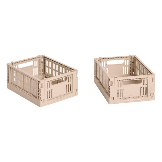 Colour Crate Mini, recycled plastic, 2 pcs, powder