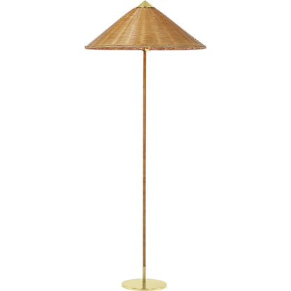 Tynell Collection 9602 Floor Lamp Brass/ Bamboo