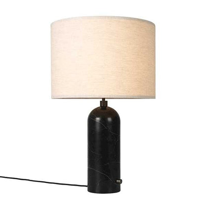 Gravity Table Lamp Large Dark Mesh Steel Black/ Canvas