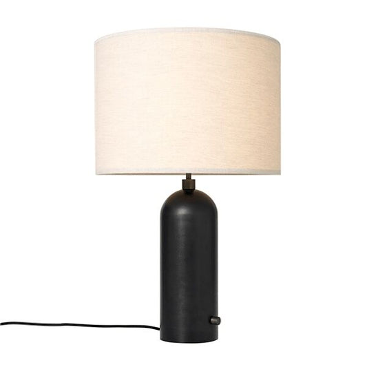 Gravity Table Lamp Large Dark Mesh Steel Black/ Canvas