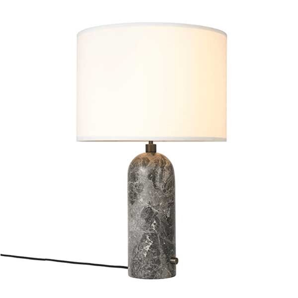 Gravity Table Lamp Large Dark Mesh Steel Black/ Canvas