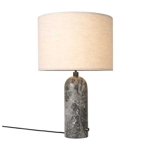 Gravity Table Lamp Large Dark Mesh Steel Black/ Canvas