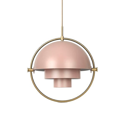 Multi-Lite Pendant Large Rose & Brass