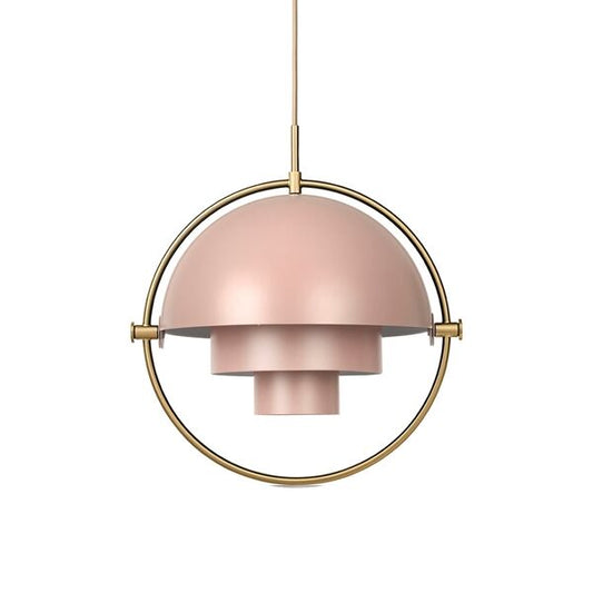 Multi-Lite Pendant Large Rose & Brass
