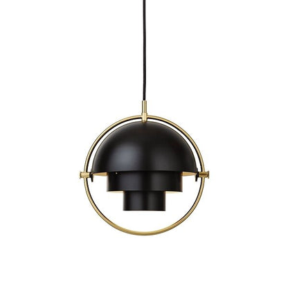 Multi-Lite Pendant Small Chrome & Black
