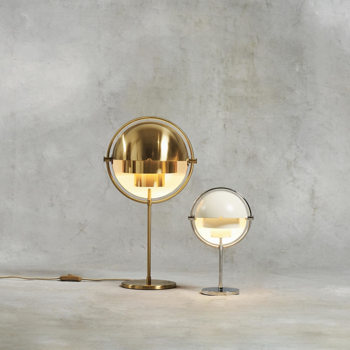 Multi-Lite Table Lamp Brass &