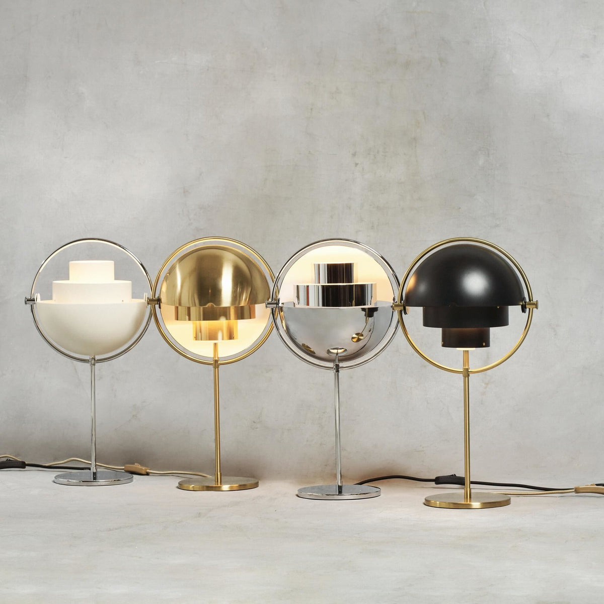 Multi-Lite Table Lamp Brass &