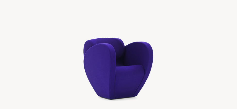 SIZE TEN - Polyester easy chair with armrests