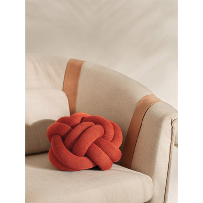Design House Stockholm Knot Cushion Orange Red