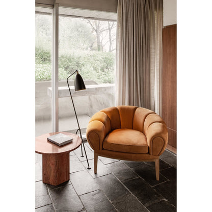 Epic Coffee Table Round Ø60 Burnt Red Travertine
