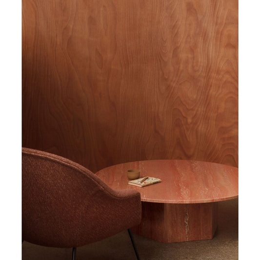Epic Coffee Table Round Ø110 Burnt Red Travertine