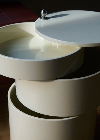 Barboy trolley, glossy creamy white